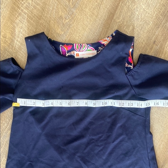 Jude Connally Navy Blue Cold ShoulderDress XS - Picture 4 of 7